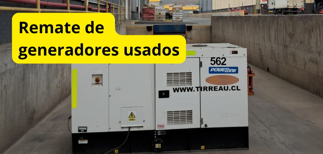 remate de generadores usados